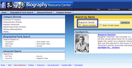 Biography Resource Database