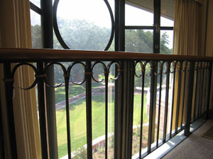 Ohrstrom Library: Railing on the Upper Level Ohrstrom Library: Railing on the Upper Level