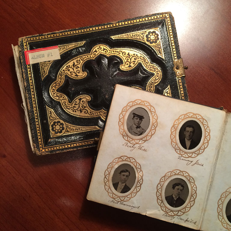The Canfield and Kane Gem Tintype Albums in St .Paul's School Arcvhives Collection.