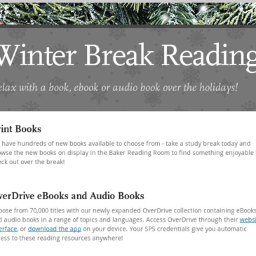 Winter Break Reading